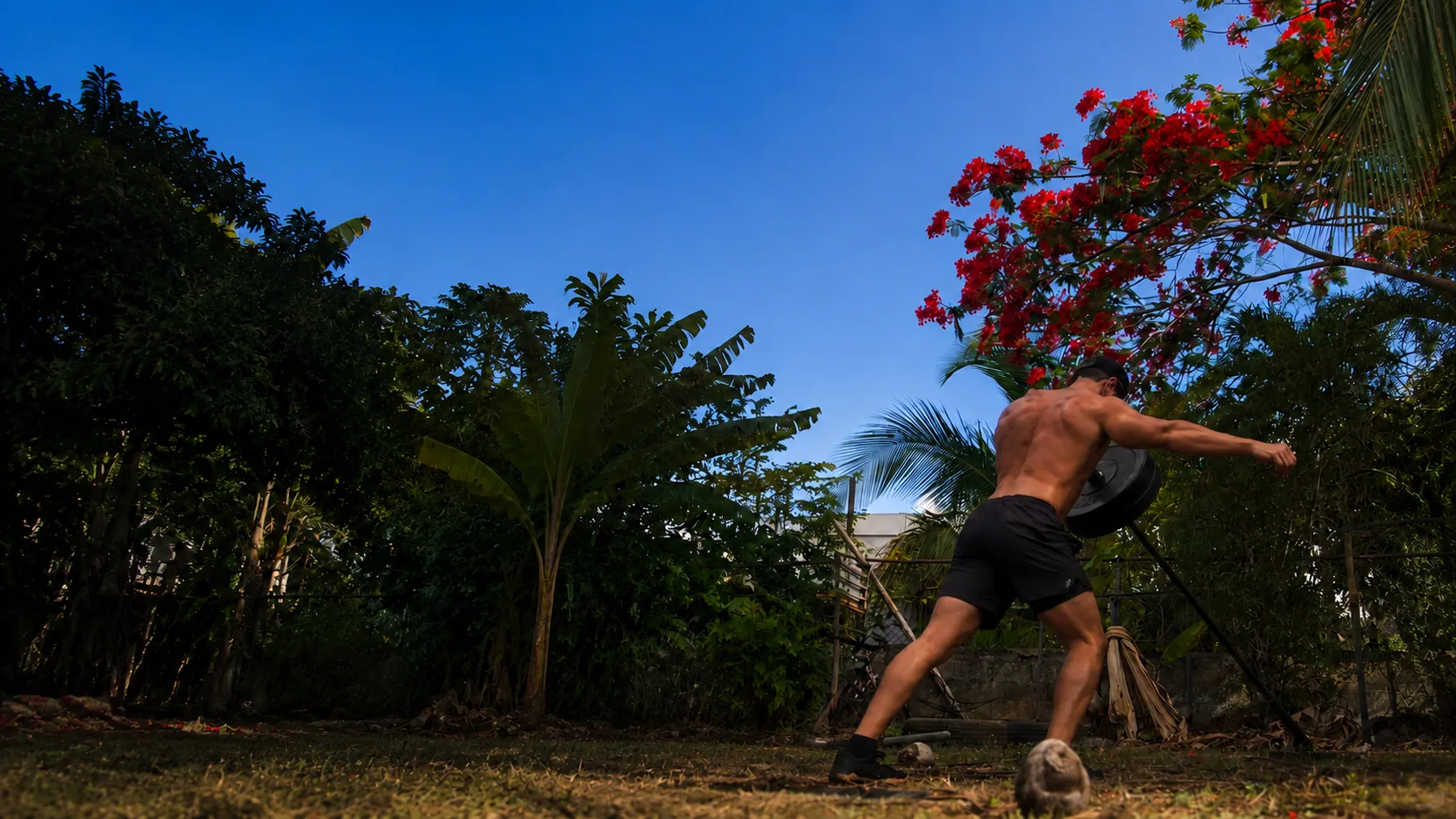 Andrés Sotomayor entrenamiento landmine